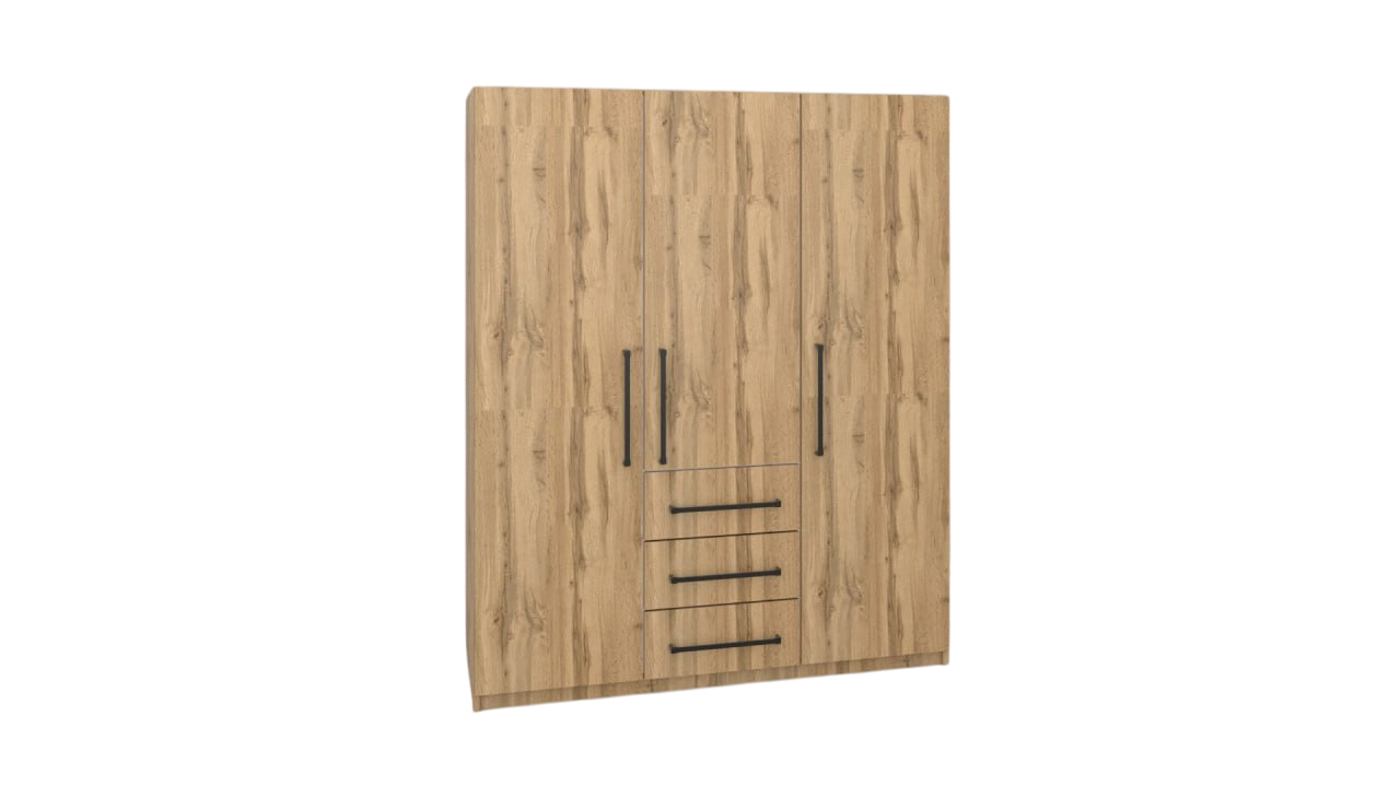 Шафа гардеробна ПРОЕКТ МЕБЛІ ШР-3Д 1440*500*1760